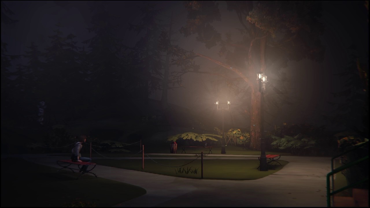 Video Game Ambience Asmr - (Life is Strange) Outside Blackwell Academy at Night (Instrumental/Music)