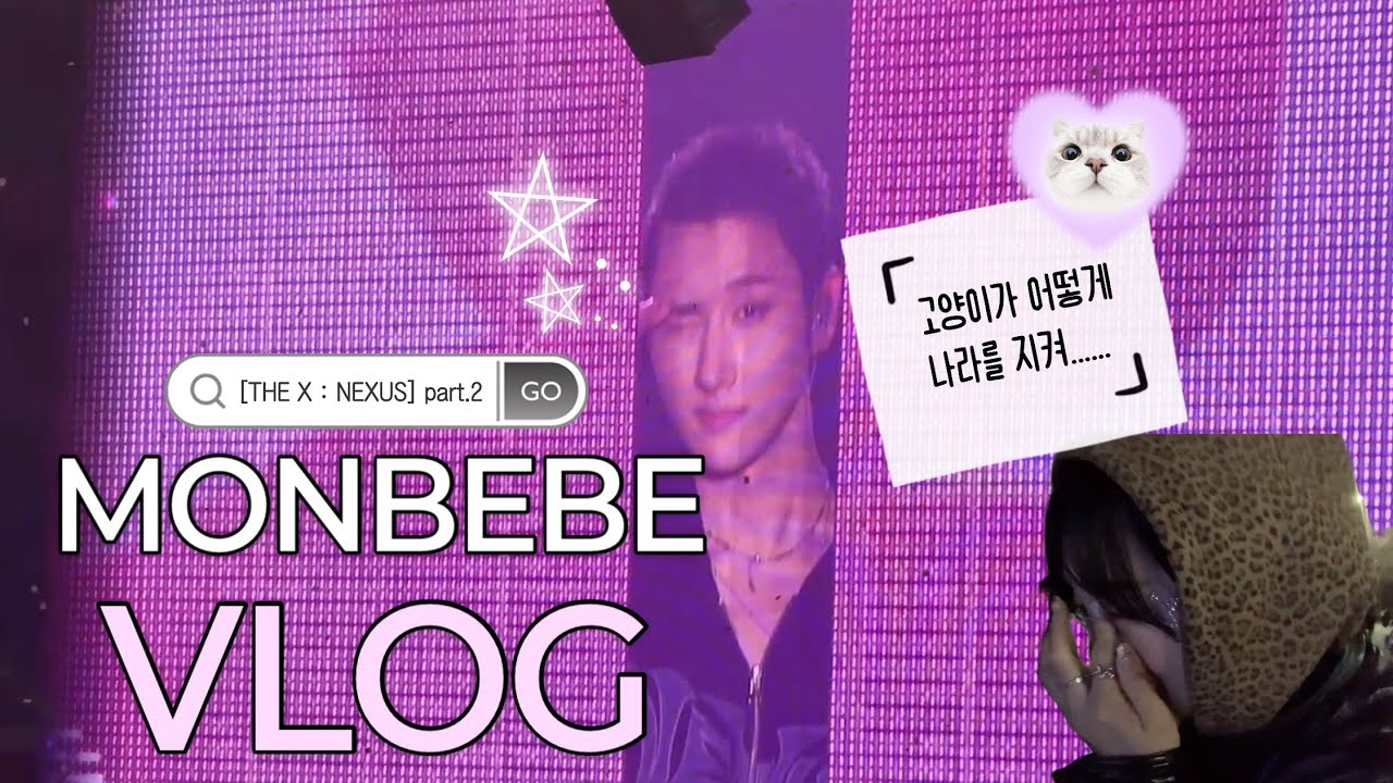 [몬베베 브이로그 #42] 몬스타엑스 콘서트 브이로그 part. 2 | THE X : NEXUS 중,막콘 | 고양이가 어떻게 나라를 지켜...