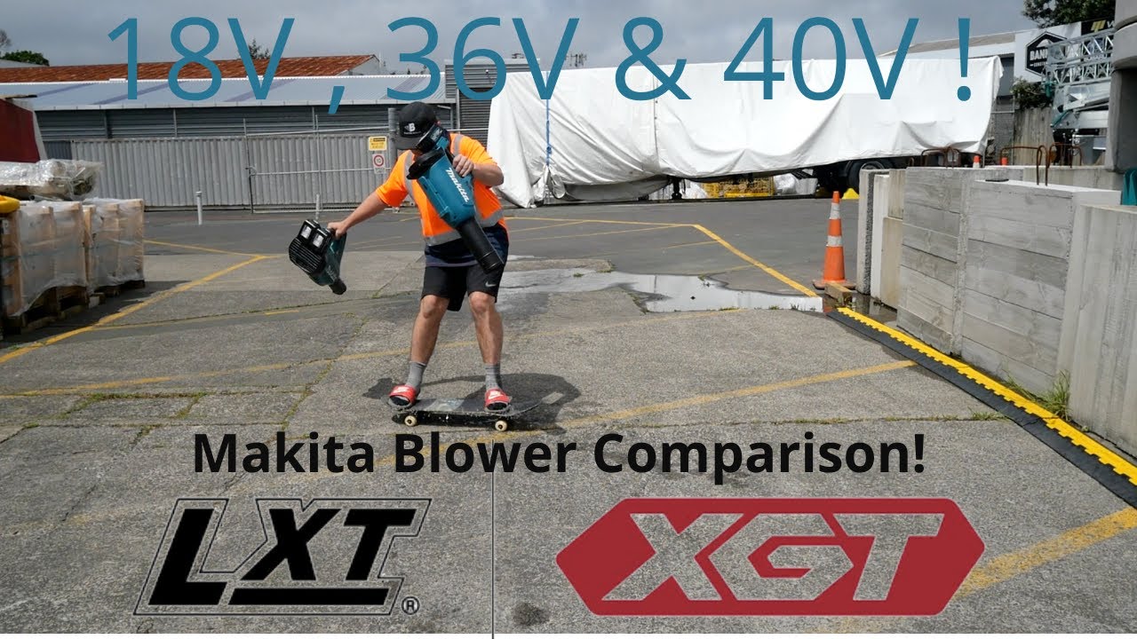 Makitas old 18V, 36V and NEW 40V blowers in action! IS 40V WORTH IT??