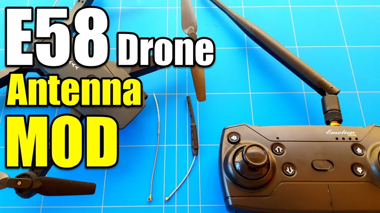 Модификация антенны для дрона Eachine E58 — шаг за шагом — увеличение дальности (подходит для люб...