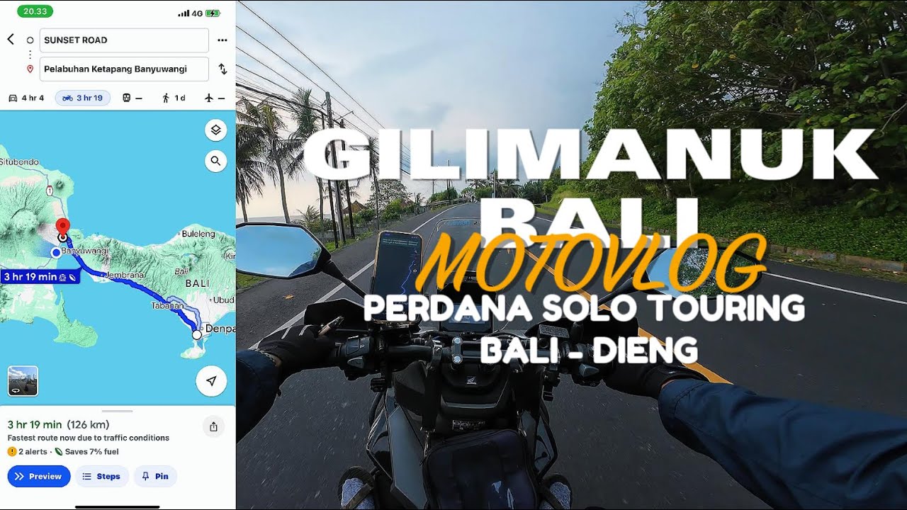 Ep-1 | Nyebrang ke Ketapang | Perdana Solo Touring Bali - Dieng | Day 1