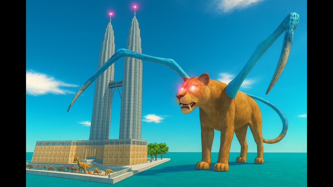 ESCAPE FROM ALIEN SMILODON #3 - Animal Revolt Battle Simulator