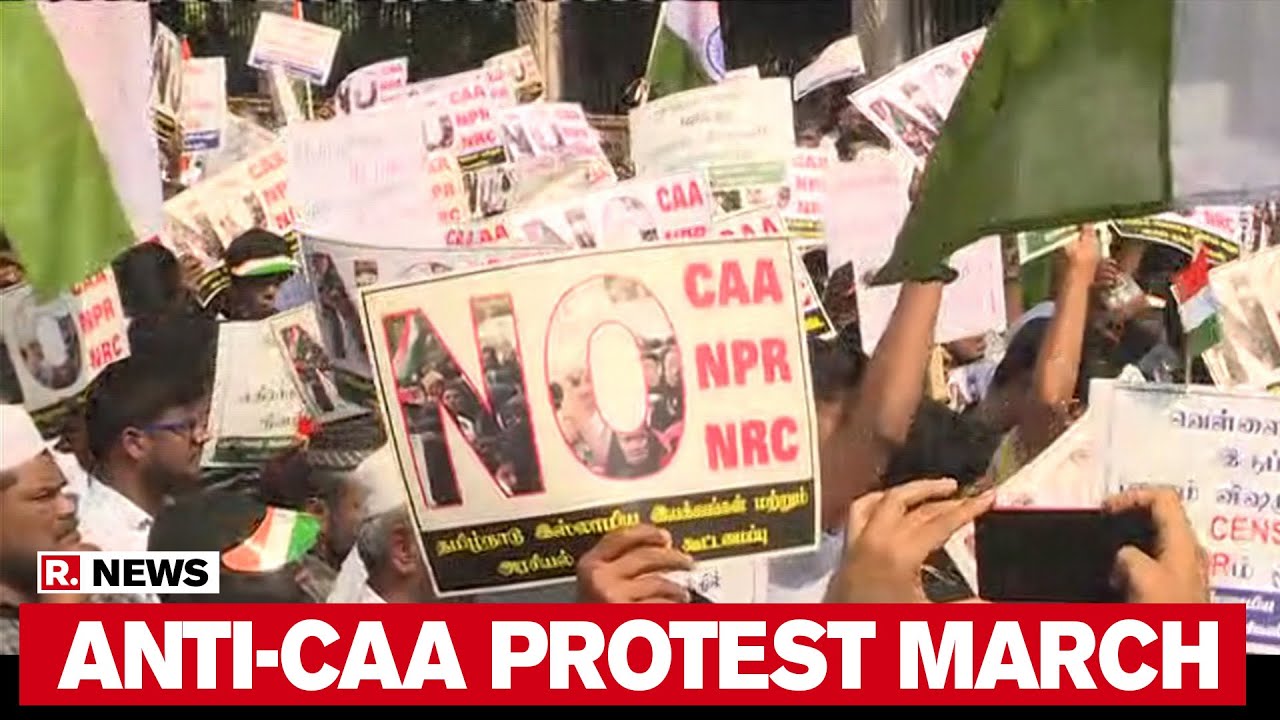 Chennai: Anti-CAA Protestors Carry Long March Against Centre's New Citizenship Law