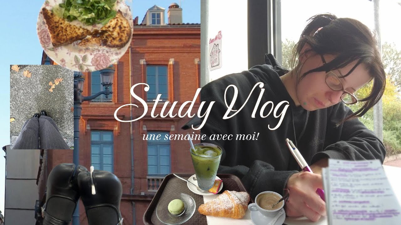 chill study vlog (révisions de partiel, sorties dans des cafés, balades...)