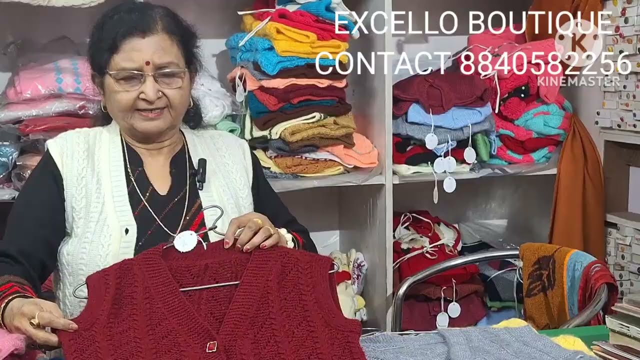 HAND KNITTED HALF COATY FOR LADIES N GIRLS@Excello_Boutique @WoolenCraft @knitting_home 