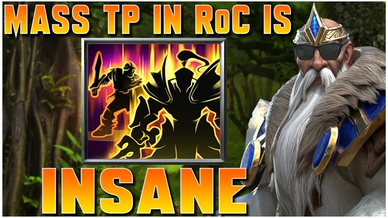 MASS TP In Reign Of Chaos Is INSANE! | WC3-FFA | Grubby