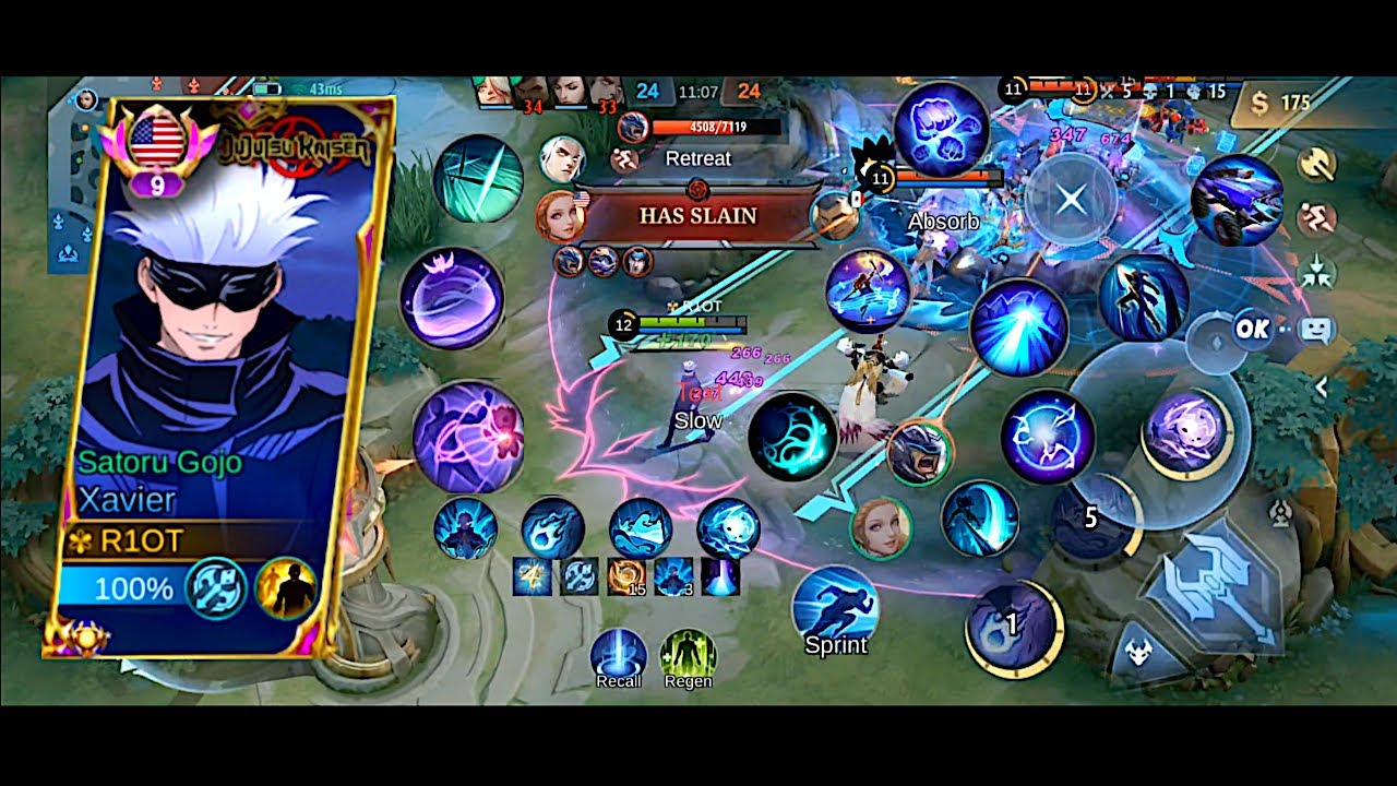 Satoru Gojo Montage #22/Xavier Montage/Xavier Gameplay Mobile Legends Bang Bang