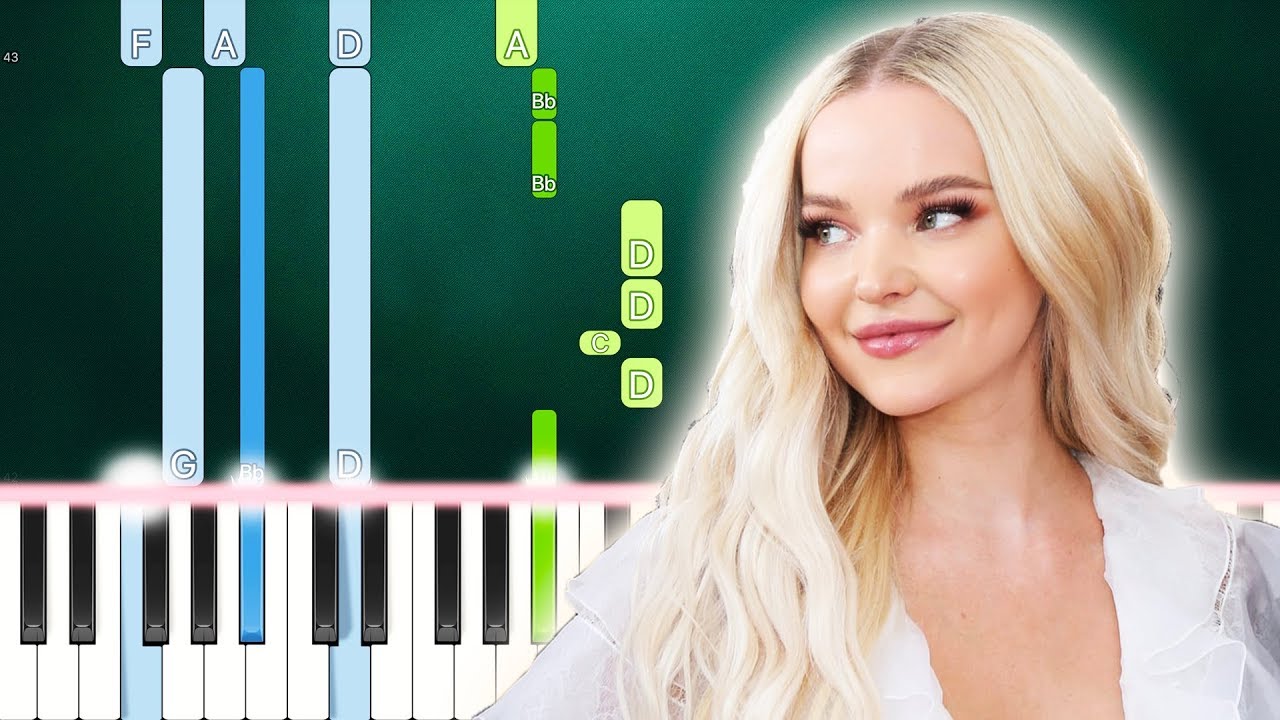Dove Cameron - Bloodshot (Piano Tutorial Easy) By MUSICHELP
