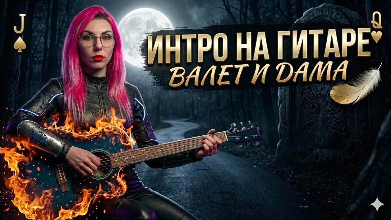 ВАЛЕТ И ДАМА Король и Шут на гитаре для НОВИЧКОВ Учим вступление