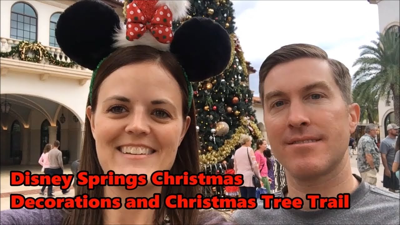 Disney Springs Christmas Decorations and Christmas Tree Trail 2017