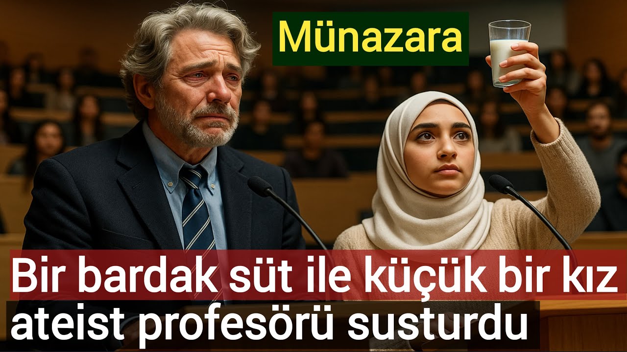 Bir bardak süt ile küçük bir kız ateist profesörü susturdu
