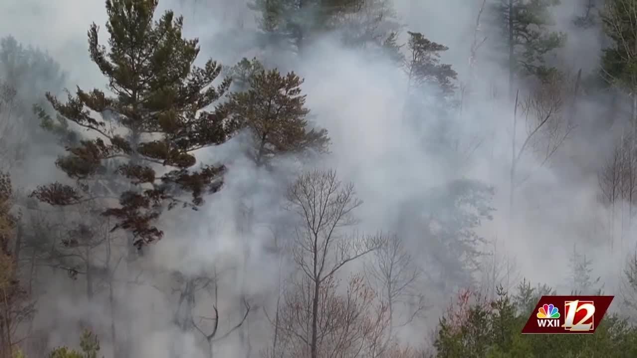 Crews respond to large woods fire near Cane Creek Church Road; law enforcement requested for evac...