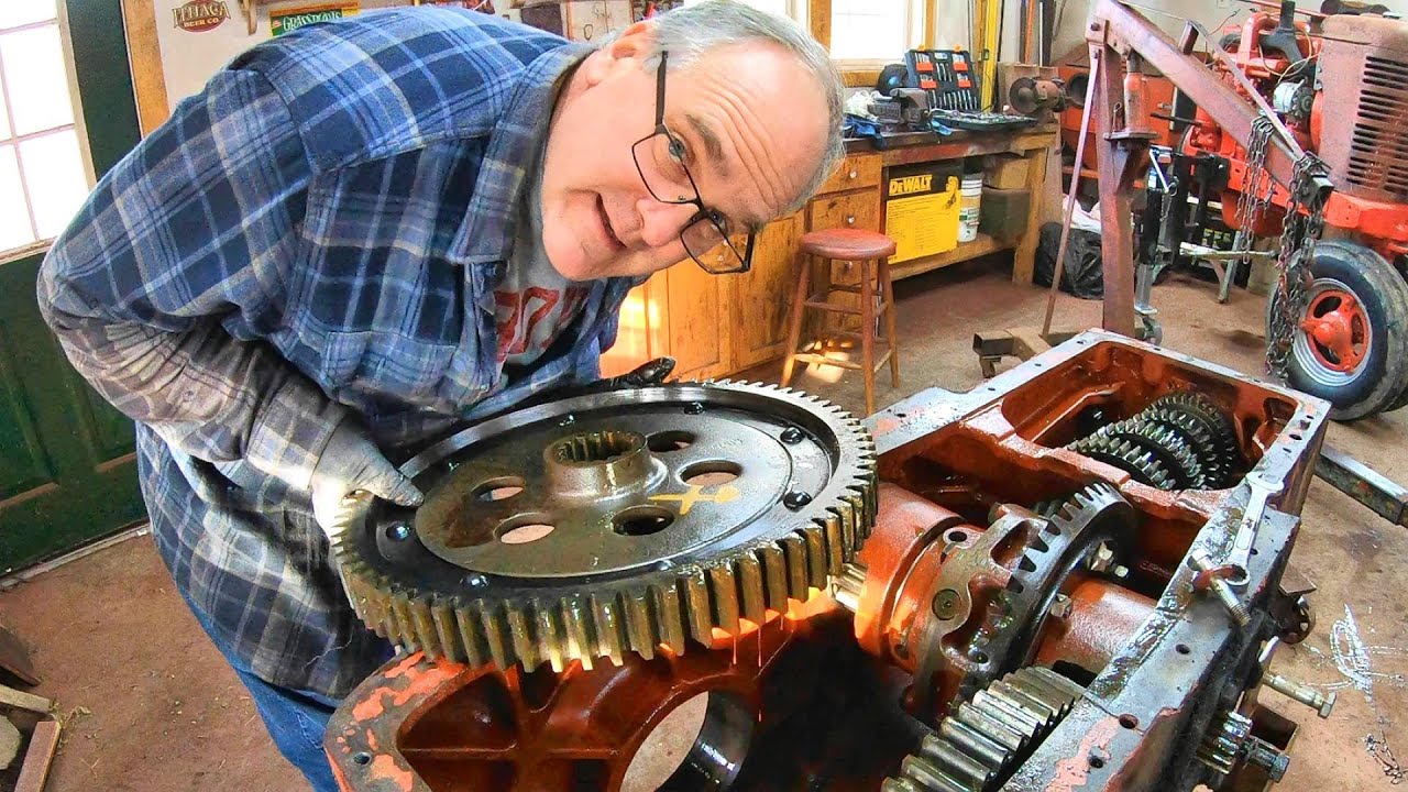 Removing EVERYTHING From Inside the Farmall MD Transmission and Rear End