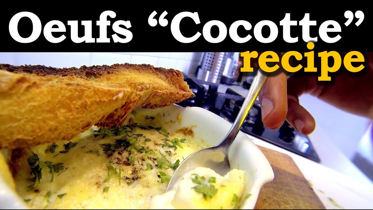 French Eggs Cocotte Recipe ( aka Eggs in Pot )
