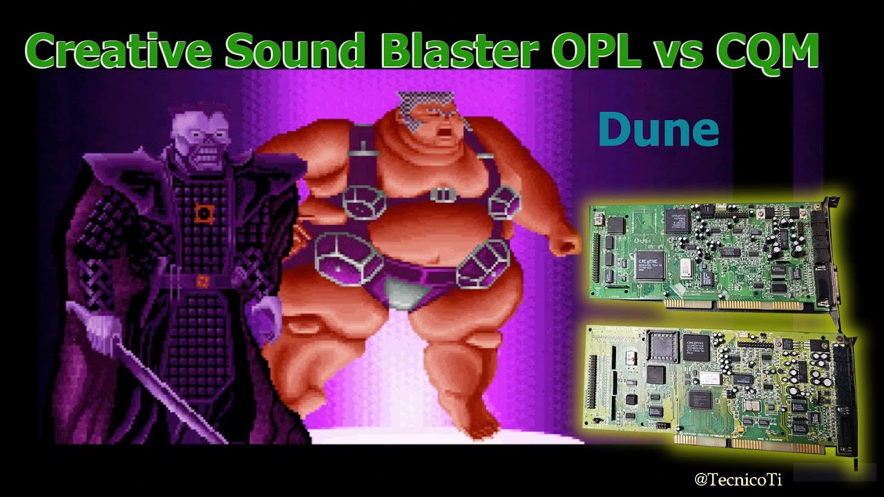 Sound Blaster 16 CT2230 e CT2950 OPL e CQM no Dune