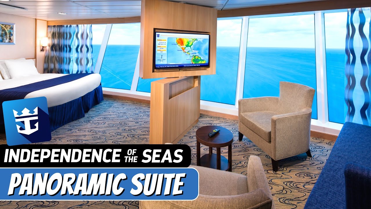 Independence of the Seas | Oceanview Panoramic Suite Full Tour & Review 4K | Royal Caribbean Cruise