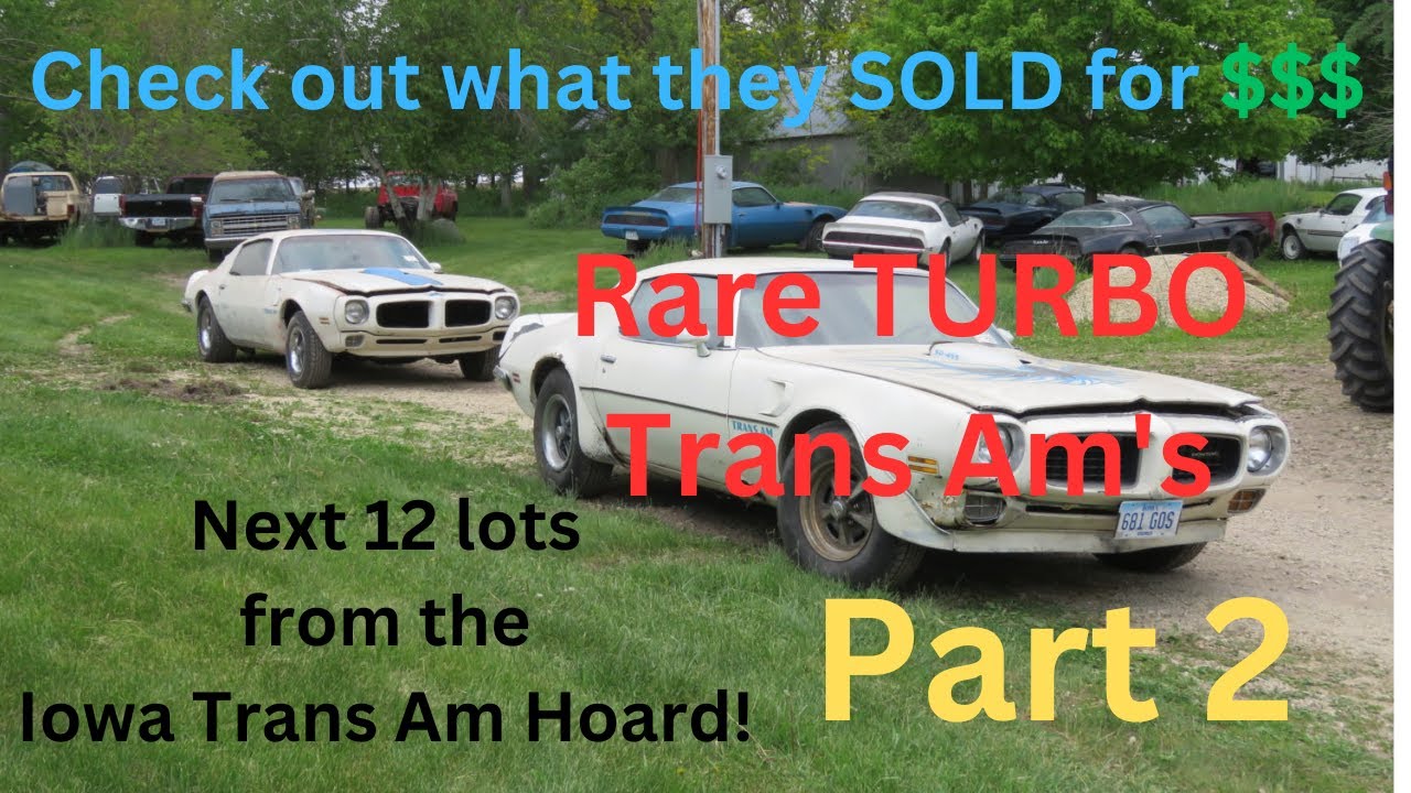 The Iowa Trans Am Horde Auction! How much did the cars sell for? SOLD by VanDerBrink Auctions. Part2