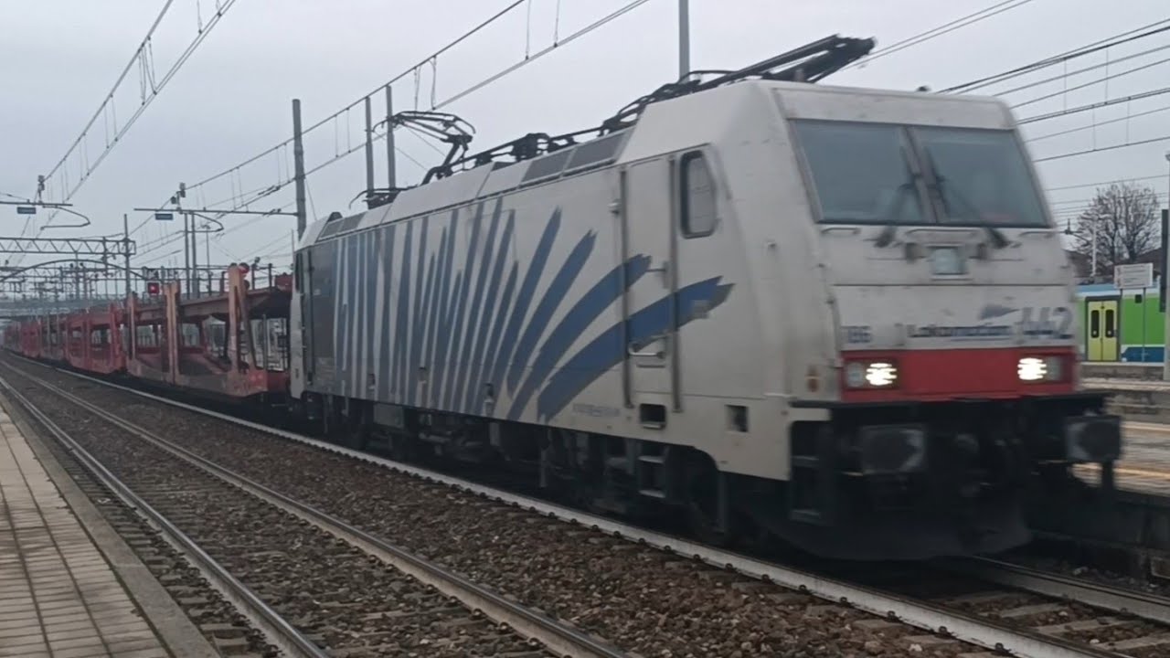 E186 BLU RAIL TRACTION COMPANY E DOPPIA EVM ~ Una giornata alla stazione di Treviglio | 131&deg; parte