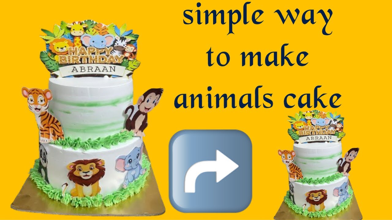 आसान तरीके से जंगल केक बनाये | birthday cake |jangal cake |forest cake