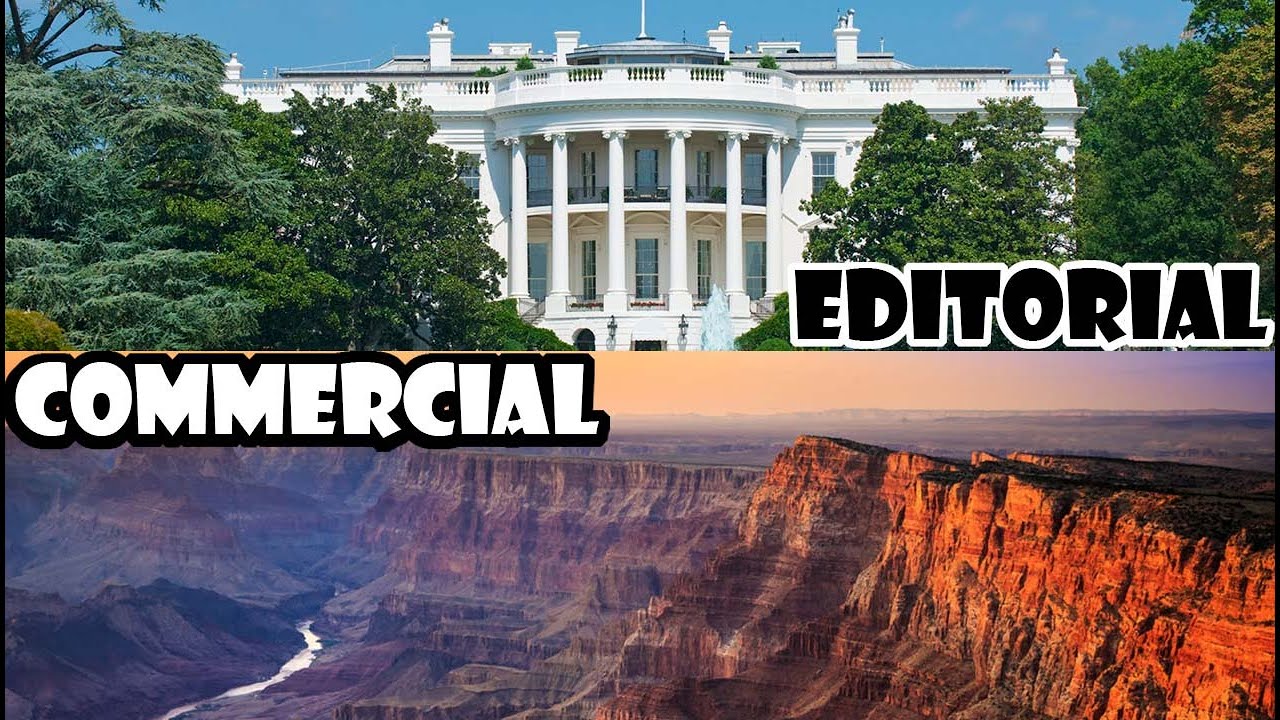 COMMERCIAL and EDITORIAL images explained for stock photography. Fast and easy!