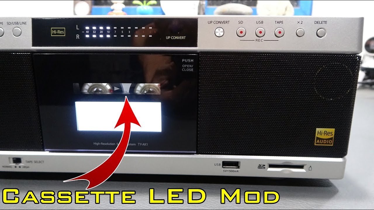 Toshiba Aurex TY-AK1 Mod - Part 3 - Cassette LED Mod