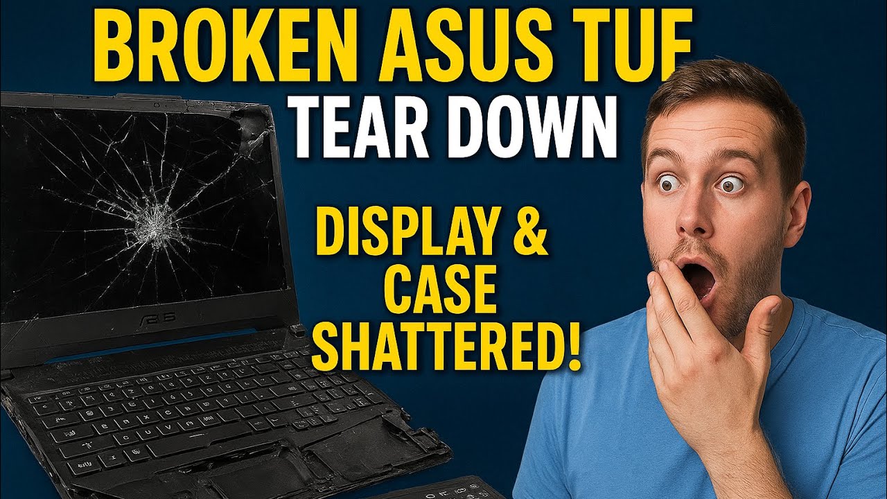 ASUS TUF FX506LHB Complete Tear Down | Broken Display, Cracked Case & Full Disassembly