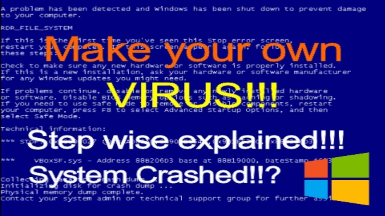 HOW TO MAKE YOUR OWN COMPUTER VIRUS!!! - (Beginner) | TechWagon
