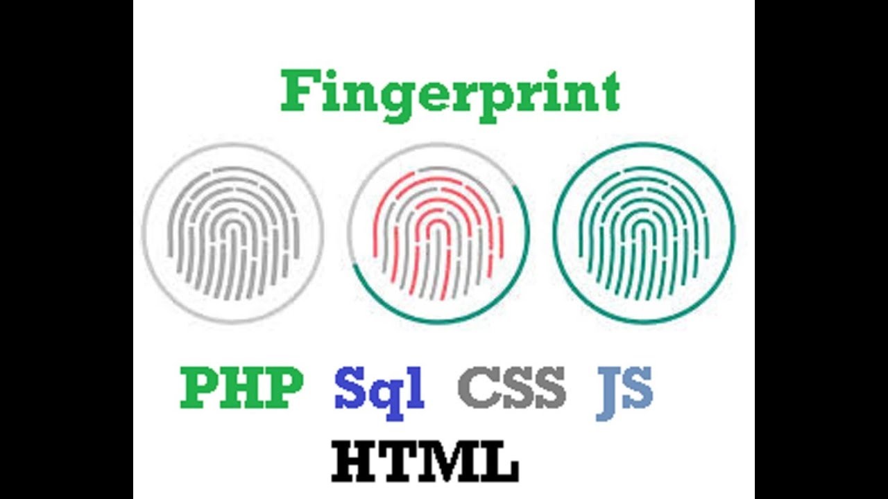 PHP Sql website Demo Using Fingerprint Scanning Device
