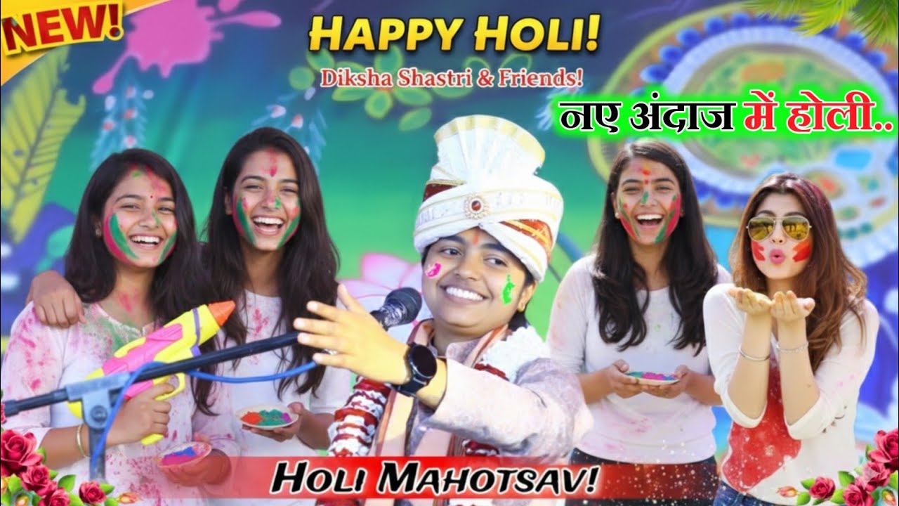 2026 New होली दीक्षा शास्त्री!! सुन बहन हमार रील बनी बर्बादी!!#deeksha_shastri 