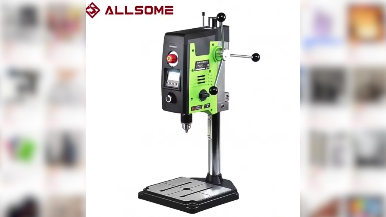 Taladro de columna 800W ALLSOME BG-518801 para perforaci&oacute;n precisa - AliExpress