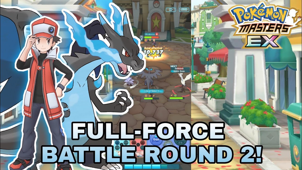 CHARIZARD X IS UNSTOPPABLE! 3V9 FULL-FORCE BATTLE ROUND 2! | POKEMON MASTERS EX
