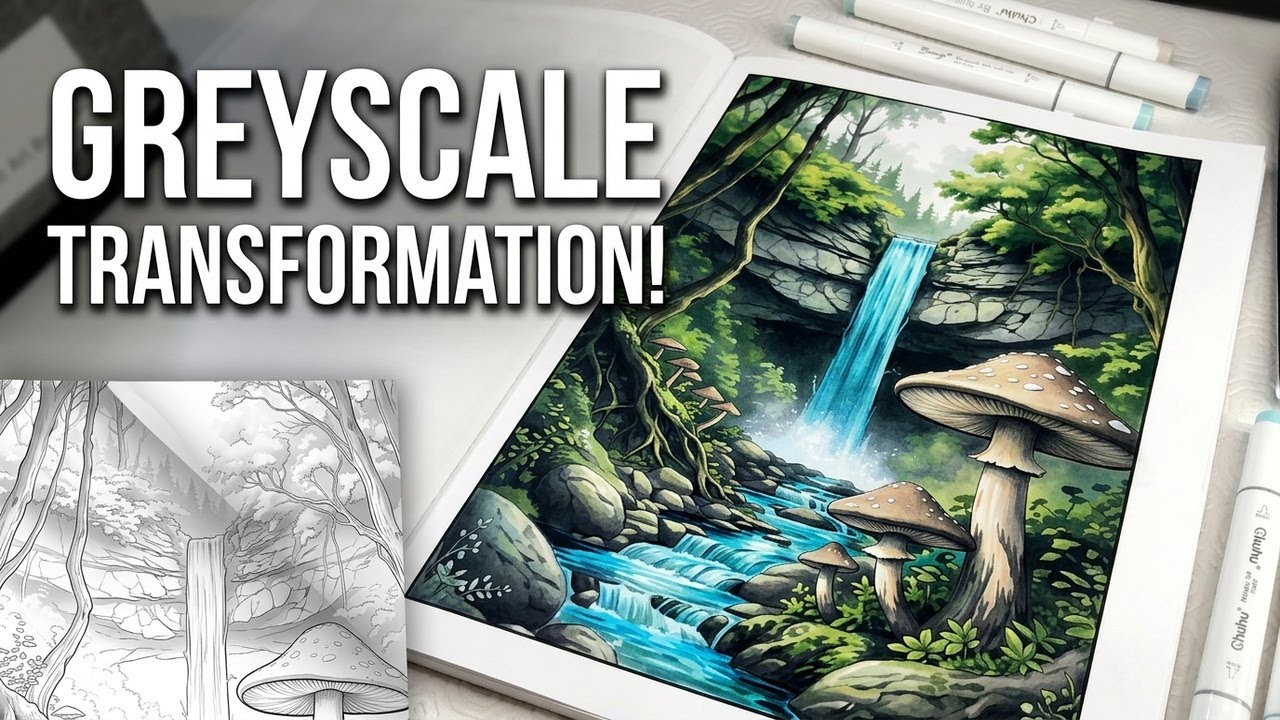 Mindful Art therapy Session - Greyscale Color and Chat