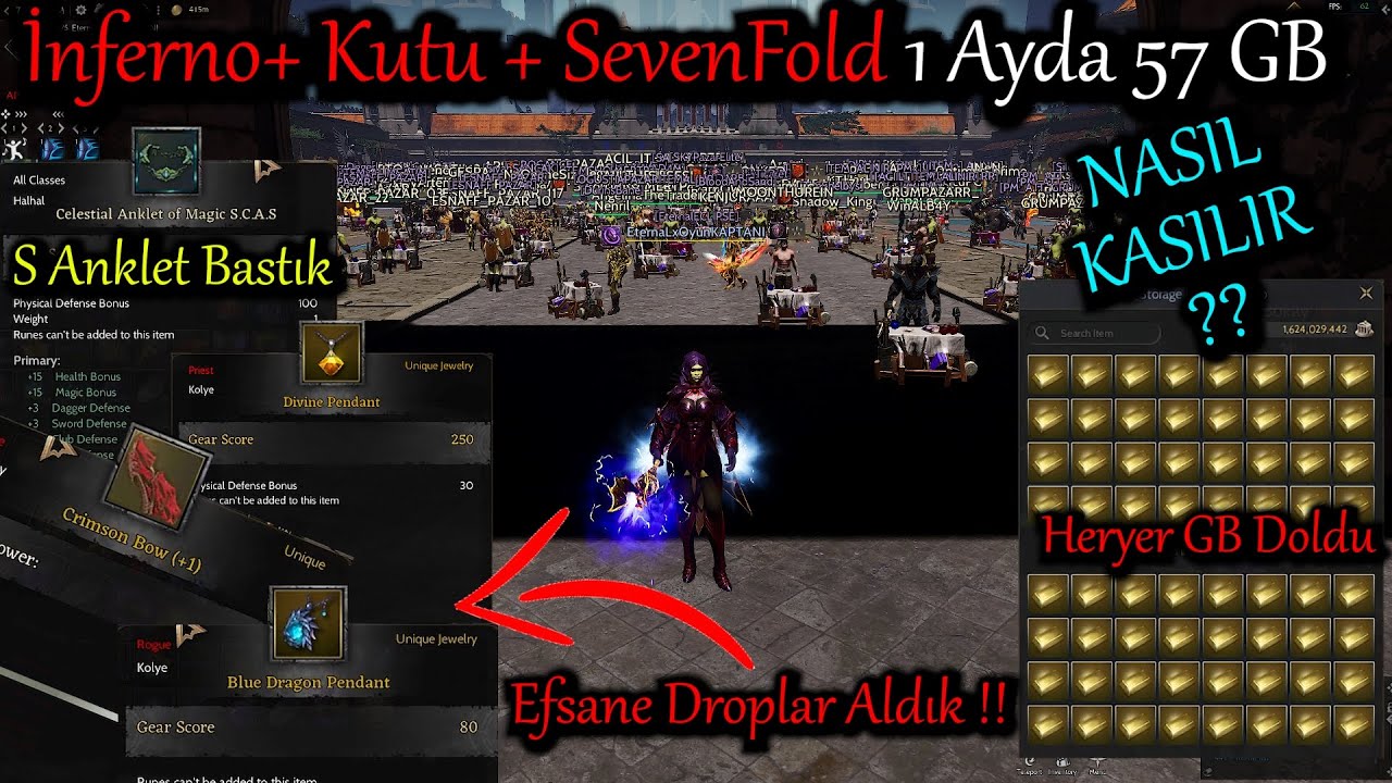 Rise Online 1 Aylık Z RAPORU & SADECE ETKİNLİKLERLE 57GB FARM & Oyun KAPTANI #riseonline