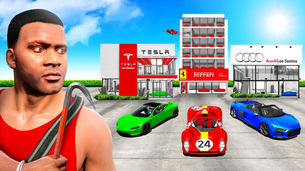 Забираем МАШИНЫ из ВСЕХ АВТОСАЛОНОВ в GTA 5!