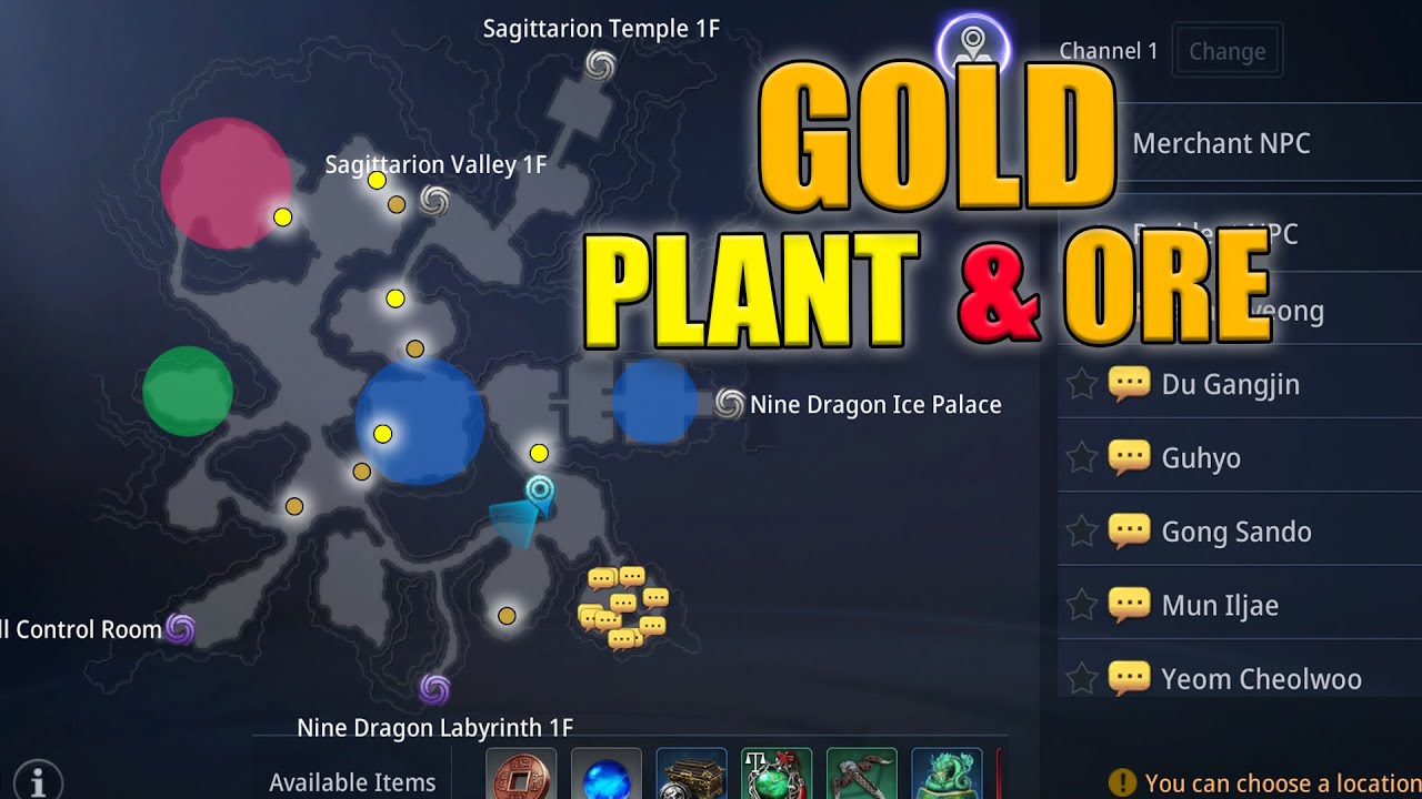 MIR4- NINE DRAGON ICE FIELD GOLD ORE & PLANT