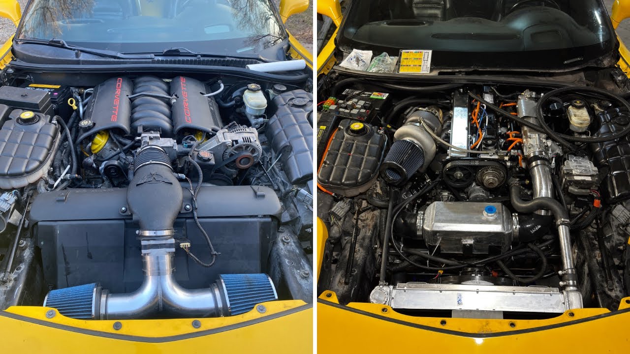 Making a 2JZ fit into a C5 corvette