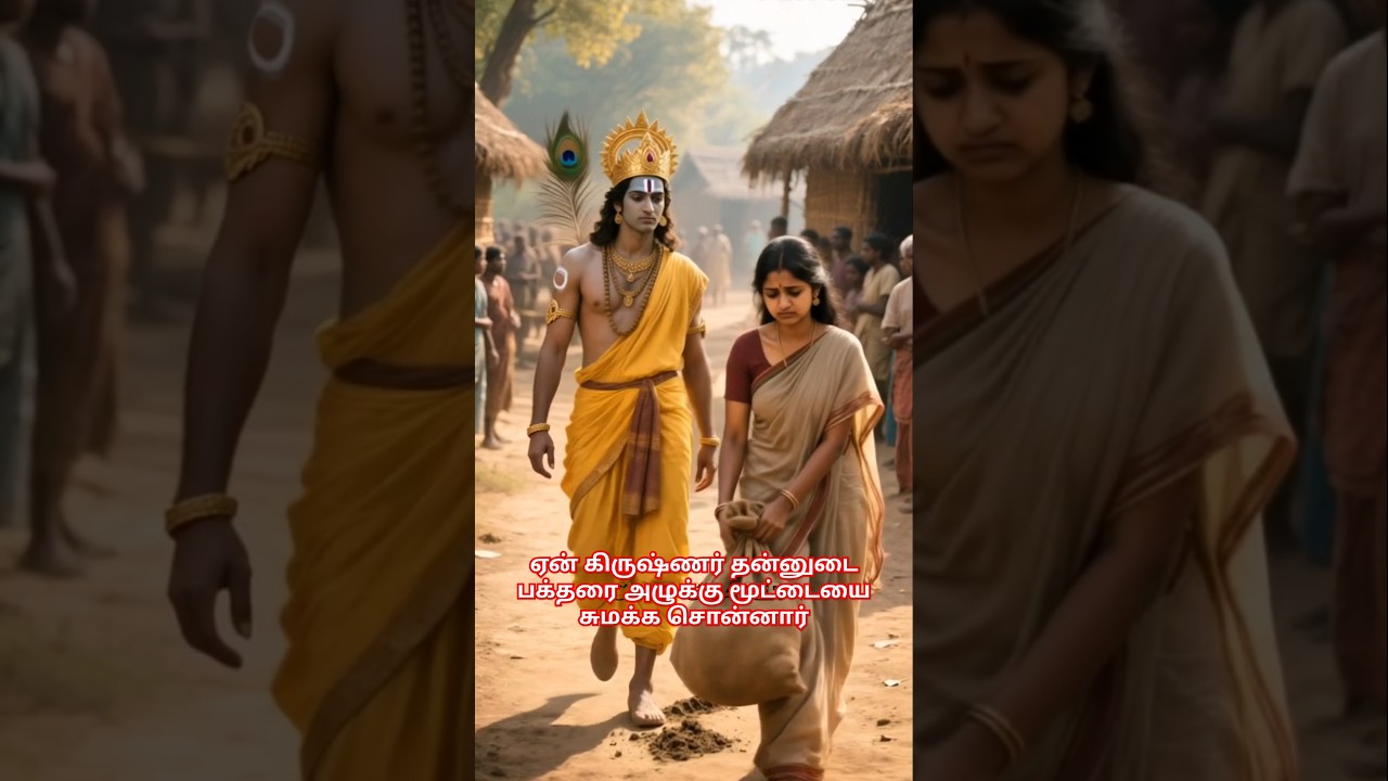 Ardent devotee of Krishna #krishna #hindumythology #tamil