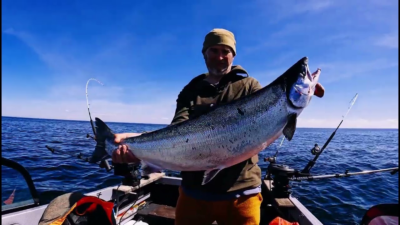 Рыбалка на  лосося в Балтийском море .Весна 2022.