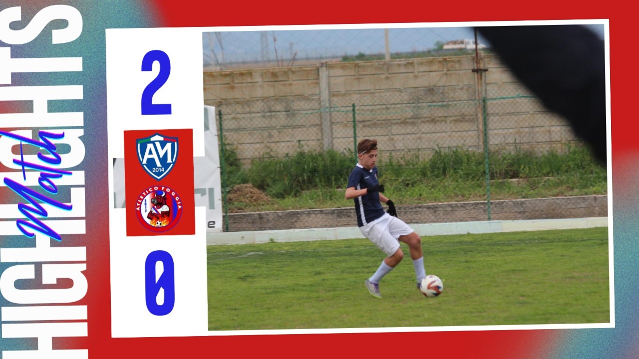 ACCADEMIA MANFREDONIA U15 - ATLETICO FOGGIA U15: 2 a 0 gli highlights