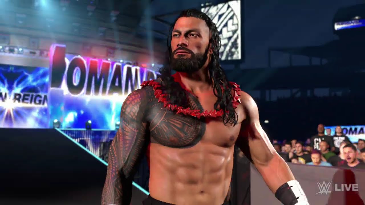WWE 2K26 Полный матч - Роман Рейнс против Андертейкера - Матч без правил: WrestleMania 33