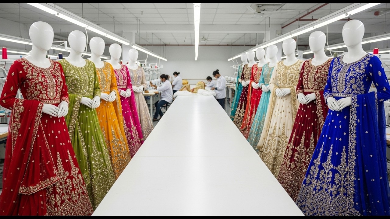 Stunning Dholki Dress Factory Process Watch Silk, Net