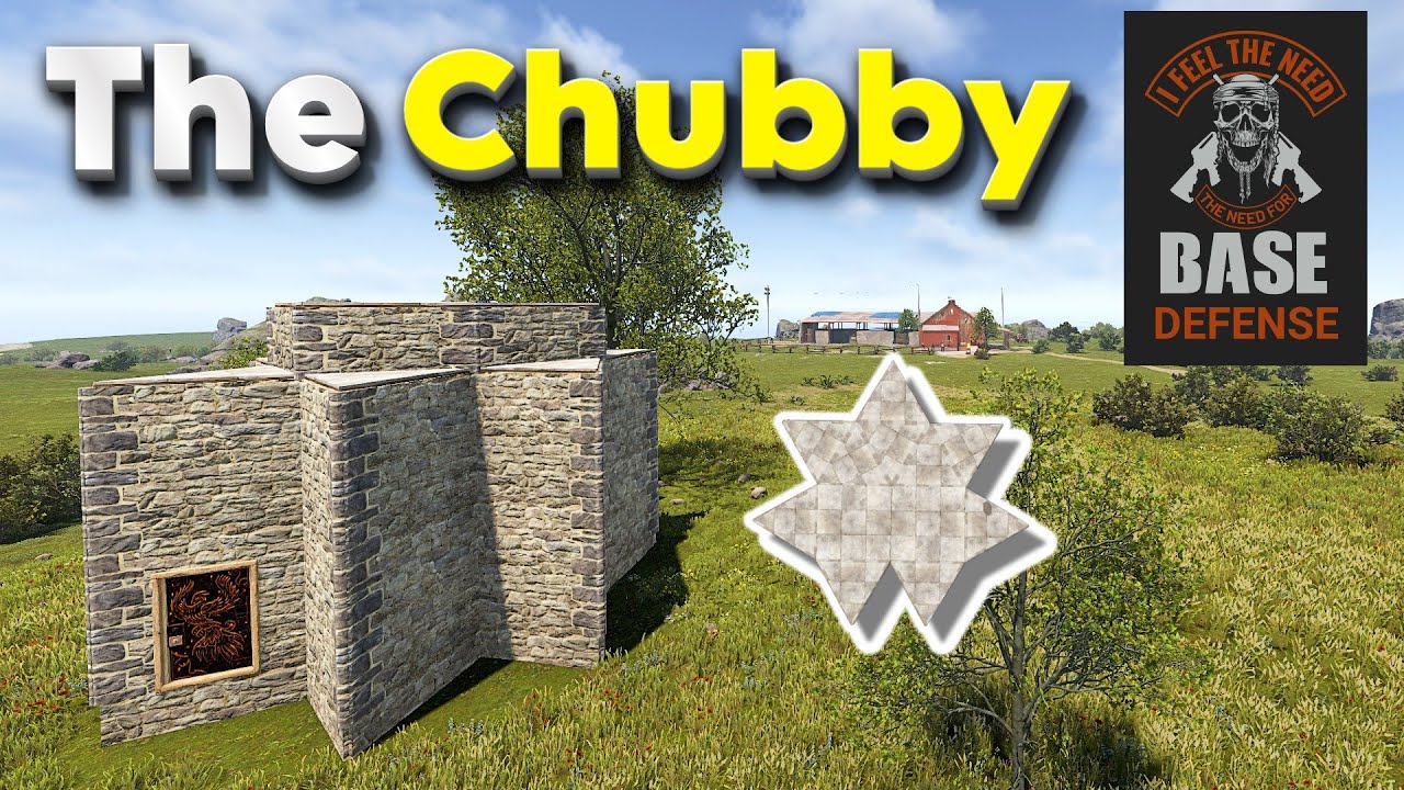 Chubby: укреплённая база 2x1, которую ненавидят рейдеры | Проект базы Rusty Old Man