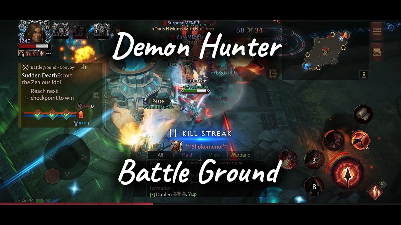 Diablo Immortal | PvP Battle Ground | Demon Hunter | Gameplay 