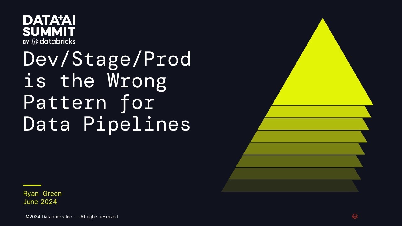 Sponsored By: Dagster Labs | Dev/Stage/Prod is the Wrong Pattern for Data Pipelines