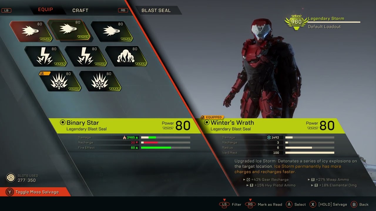 Anthem Legendary Storm build
