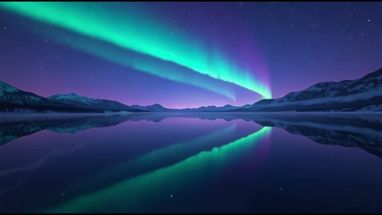 Deep Sleep Music 🌌 Aurora Night Calm | Anxiety Relief & Full Night Rest (12 Hours)