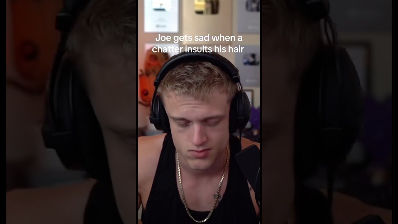 Joe gets sad when a chatter insults his hair😭🙏 || Joe Bartolozzi