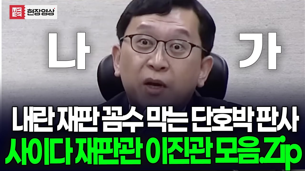 꼼수 원천 차단! 내란 재판에 사이다 재판관 이진관 모음.Zip