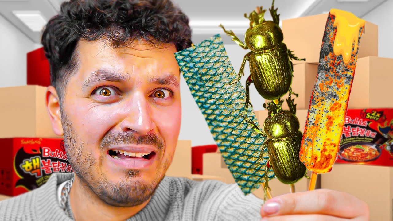 J'ai acheté les PIRES snacks insolites ! (horrible 🤮)