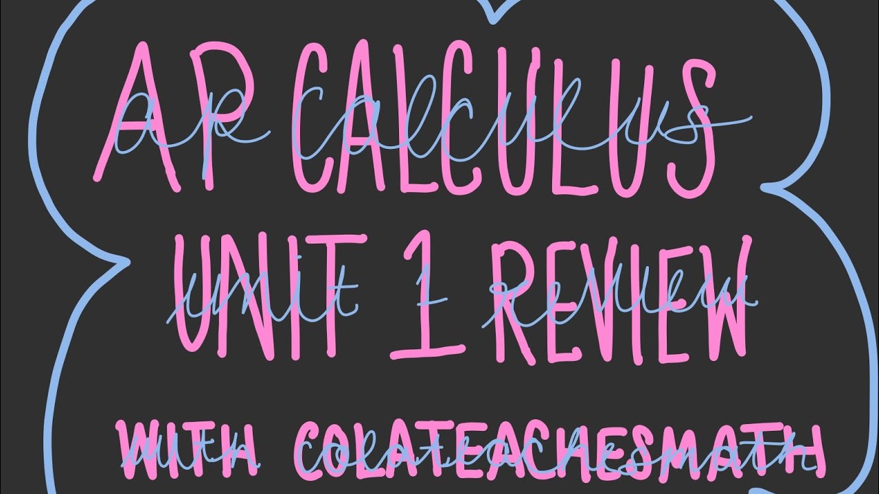 AP CALCULUS UNIT 1 REVIEW (limits & continuity)